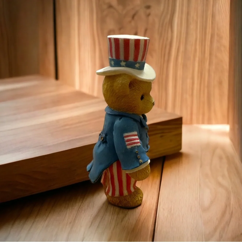 VINTAGE ~ Cherished Teddies ~ SAM ~ Uncle Sam Figurine